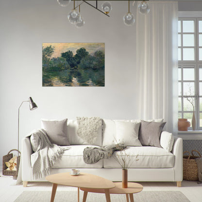 The Arm of the Seine - claude monet Brushed Aluminum Print - 70x100 cm / 28x40 inches | claude monet Aluminum Print | claude monet Prints
