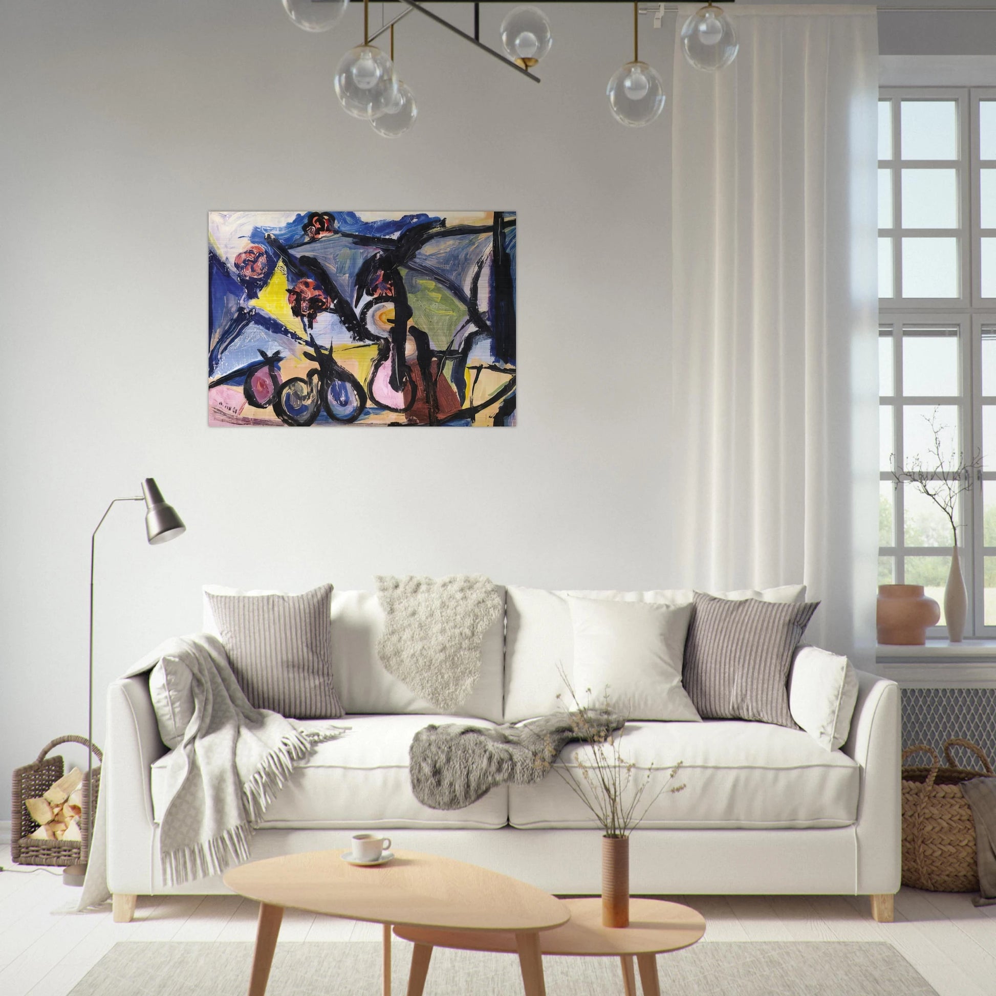 Abstract Still Life - 1950 - Walasse Ting Brushed Aluminum Print - 70x100 cm / 28x40 inches | Walasse Ting Aluminum Print | Walasse Ting Prints