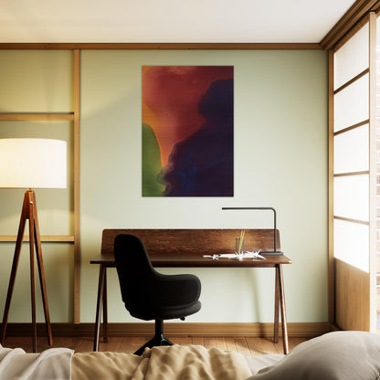 Blue Atmosphere III - 1963 - Helen Frankenthaler Brushed Aluminum Print - 70x100 cm / 28x40 inches | Helen Frankenthaler Aluminum Print | Helen Frankenthaler Prints