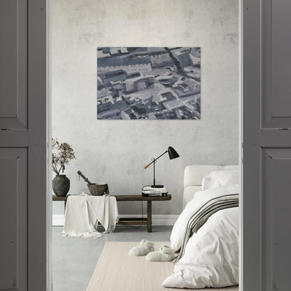 TOWNSCAPE M3 1968 - Gerhard Richter Brushed Aluminum Print - 70x100 cm / 28x40 inches | Gerhard Richter Aluminum Print | Gerhard Richter Prints