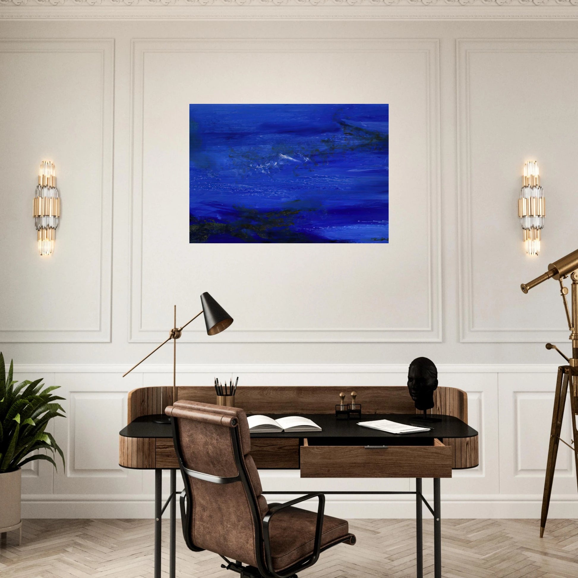 25 10 2002 2002 - Zao Wou-Ki Brushed Aluminum Print - 70x100 cm / 28x40 inches | Zao Wou-Ki Aluminum Print | Zao Wou-Ki Prints