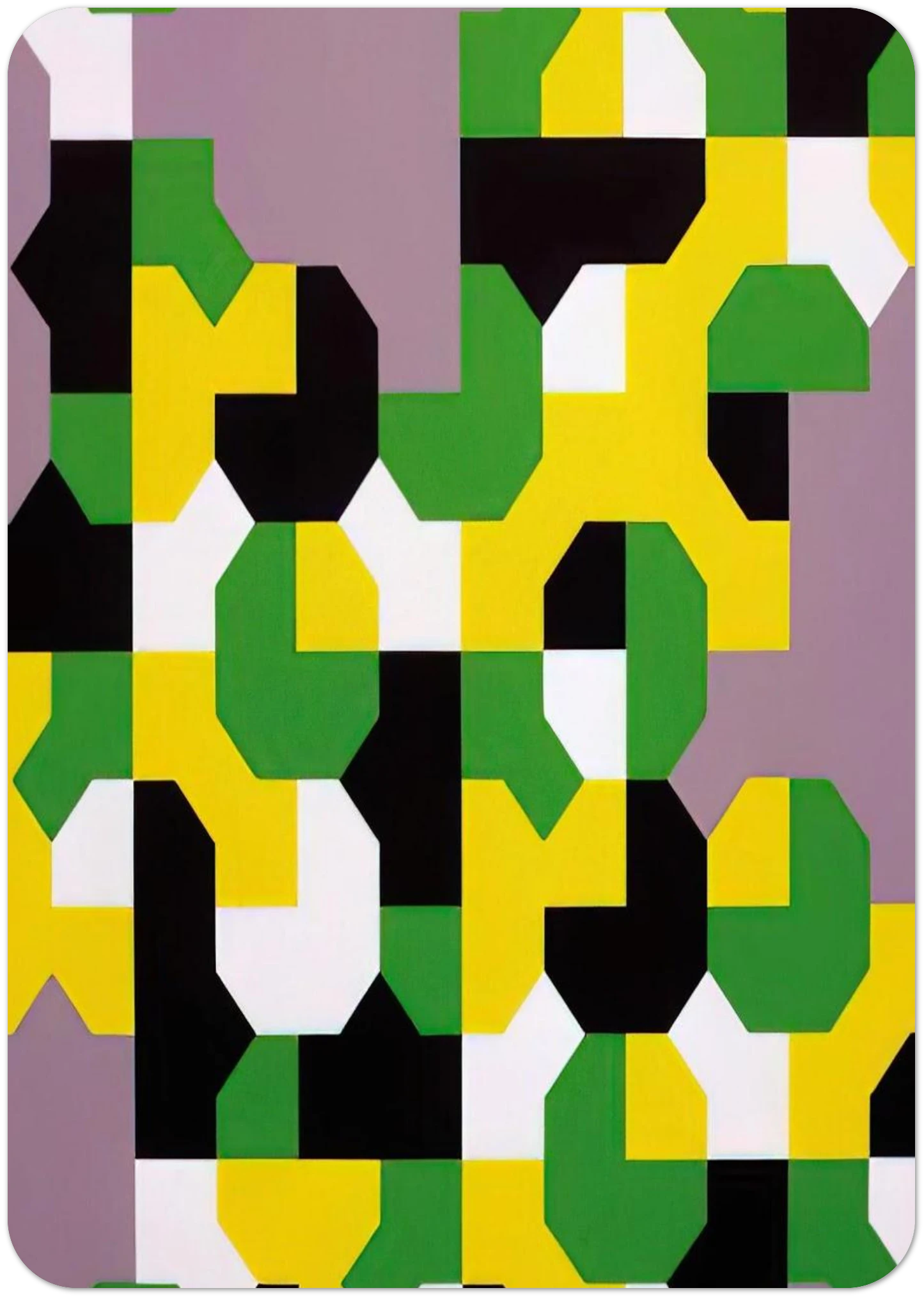 Curva di Peano - 1991 By Bruno Munari Pack of 10 Post Cards | Bruno Munari Post Cards | A6 (10.5 x 14.8 cm) - 4.1 x 5.8 inches