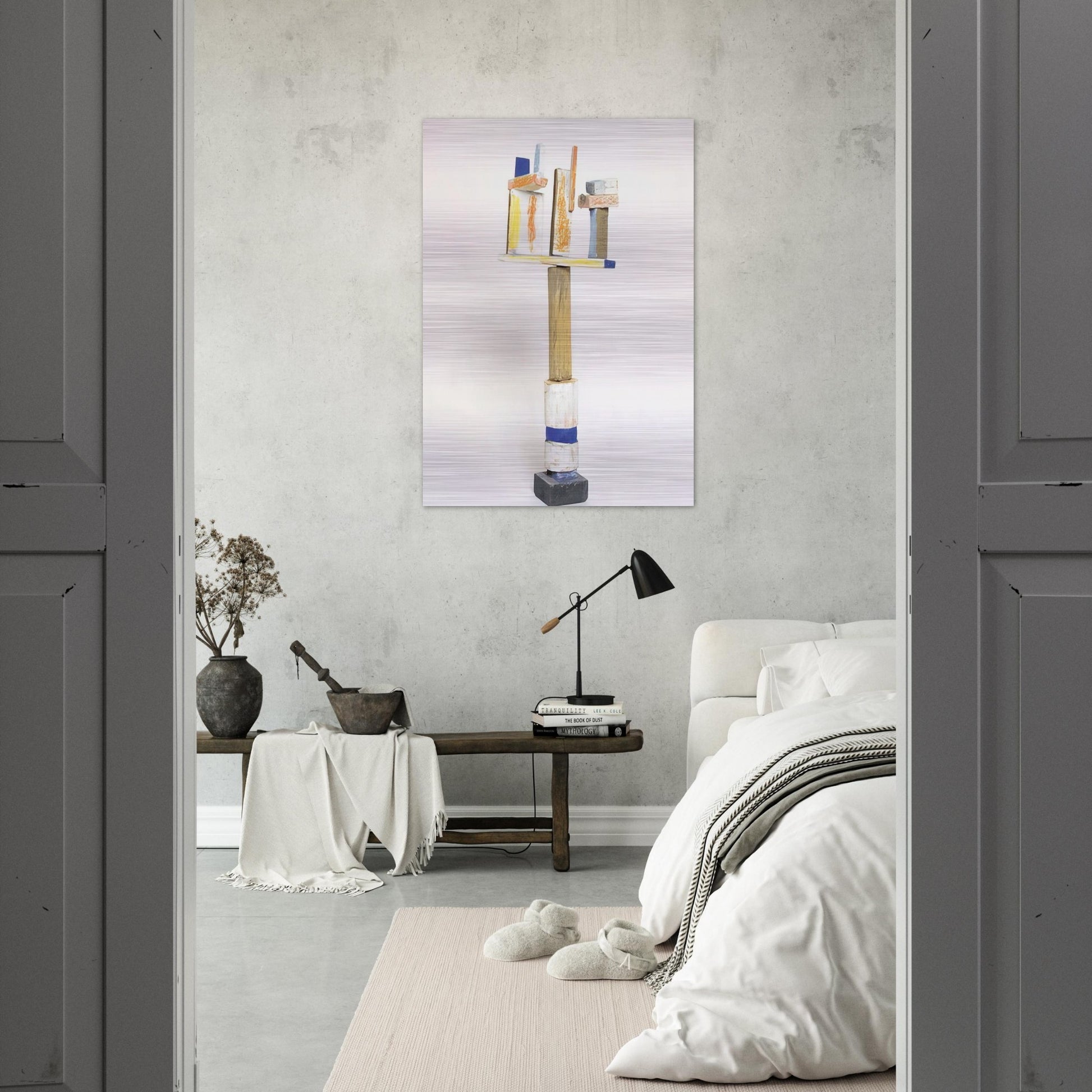 DIVERTIMENTO 1995 1 - Esteban Vicente Brushed Aluminum Print - 70x100 cm / 28x40 inches | Esteban Vicente Aluminum Print | Esteban Vicente Prints