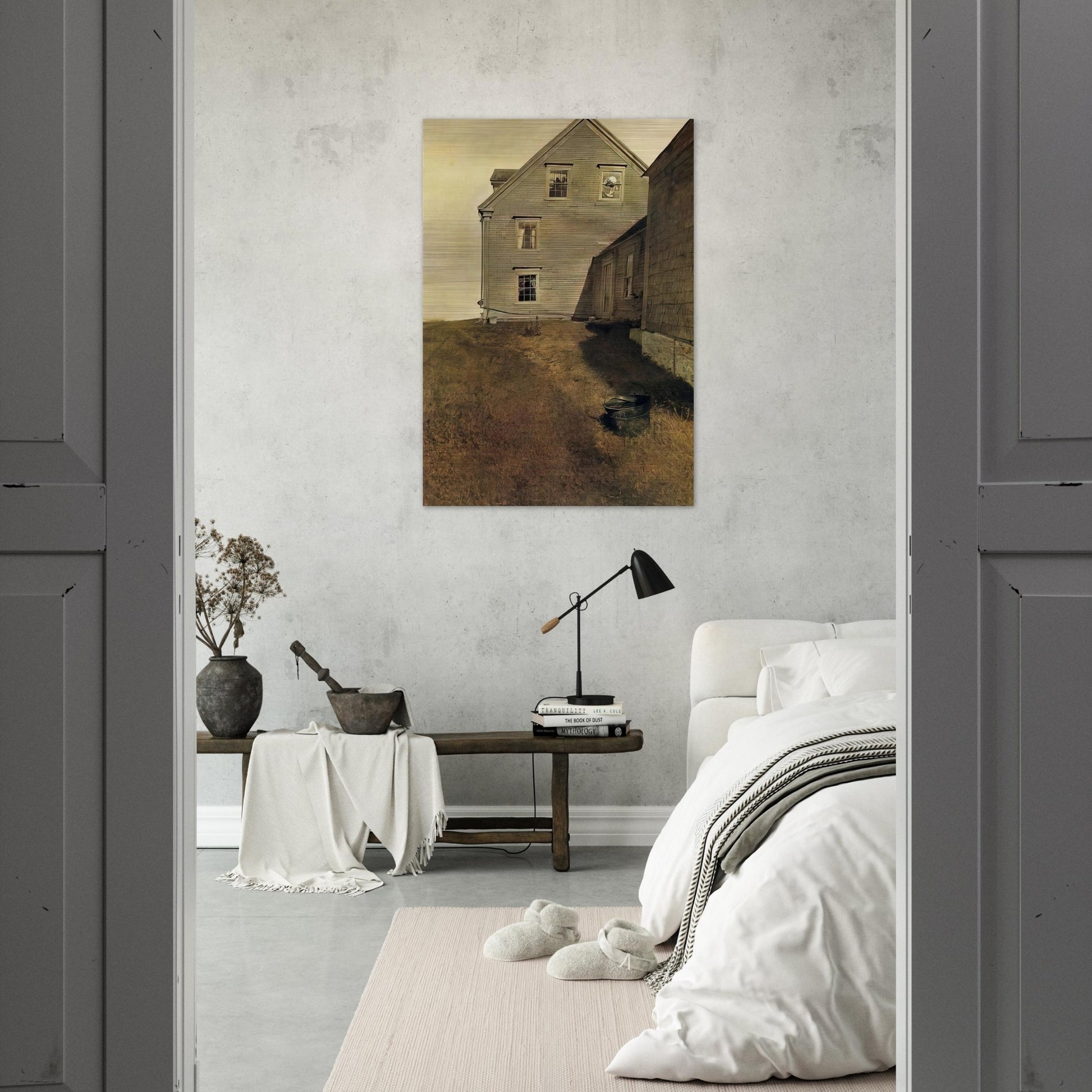 WEATHERSIDE - Andrew Wyeth Brushed Aluminum Print - 70x100 cm / 28x40 inches | Andrew Wyeth Aluminum Print | Andrew Wyeth Prints