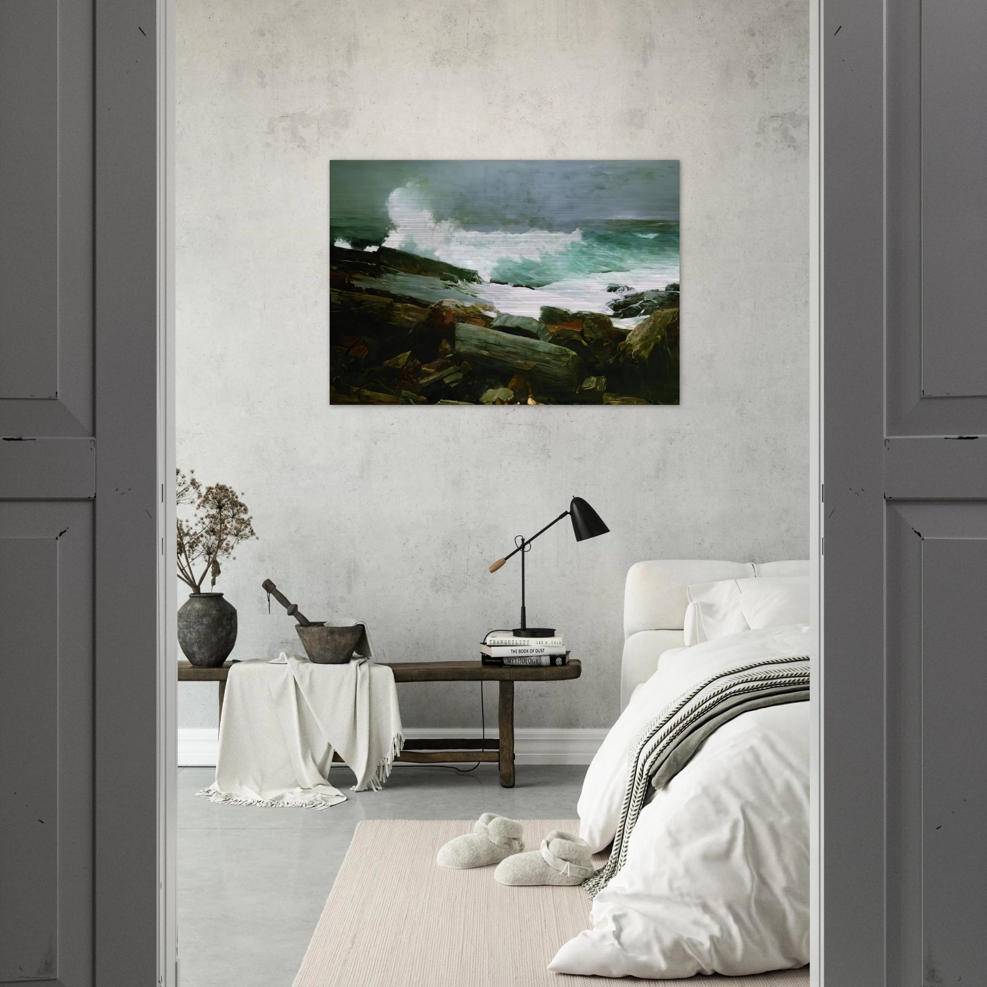 WEATHERBEATEN 1894 - Winslow Homer Brushed Aluminum Print - 70x100 cm / 28x40 inches | Winslow Homer Aluminum Print | Winslow Homer Prints