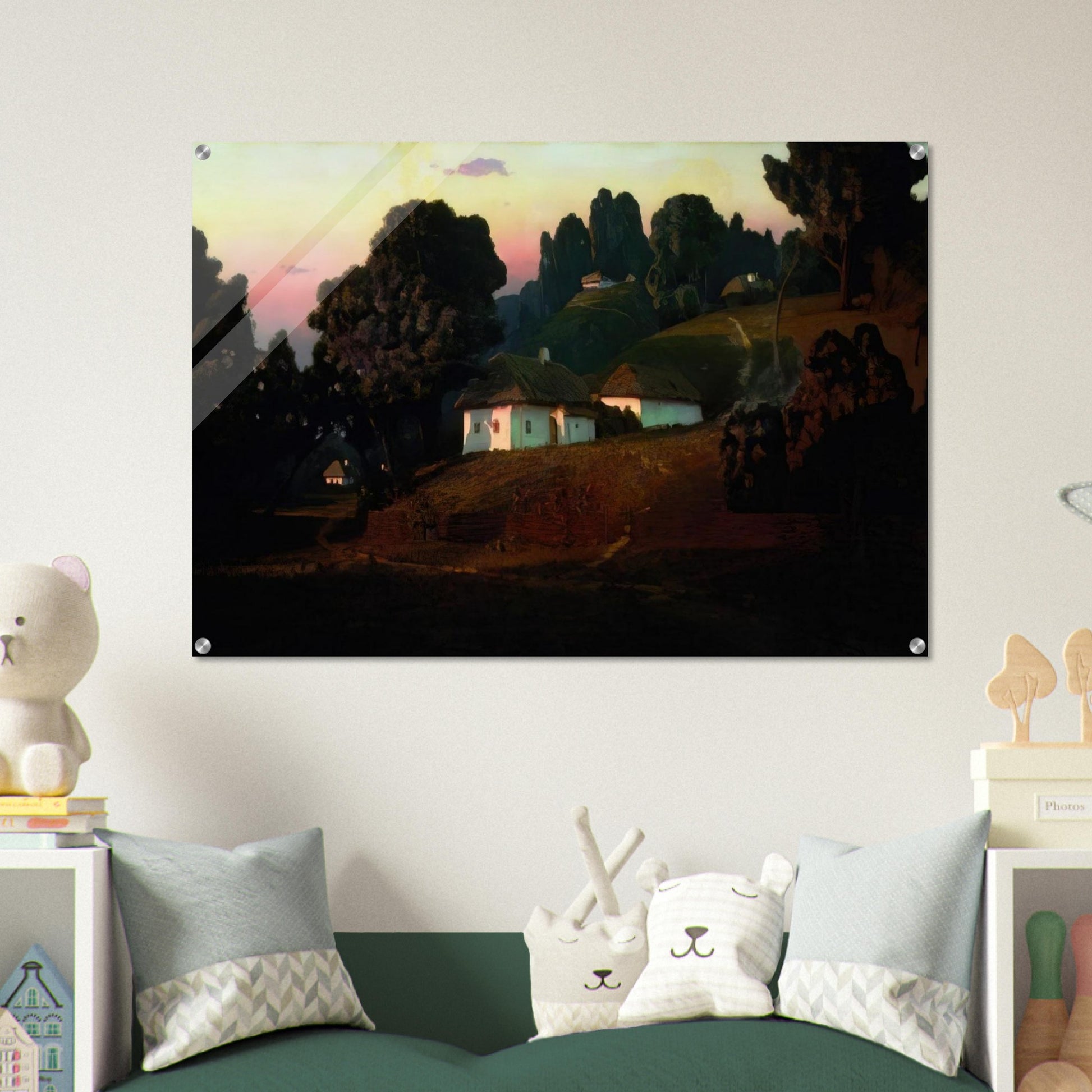 Evening in Ukraine - Arkhyp Kuindzhi Acrylic Print - 70x100 cm / 28x40″ inches