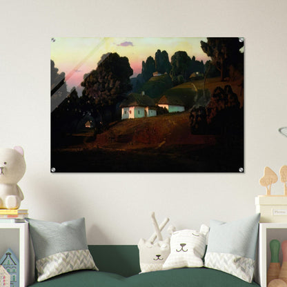 Evening in Ukraine - Arkhyp Kuindzhi Acrylic Print - 70x100 cm / 28x40″ inches
