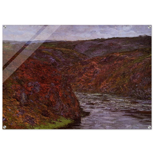 Valley of the Creuse, Grey Sky - claude monet Acrylic Print - 70x100 cm / 28x40″ inches | claude monet Wall Art | claude monet Prints