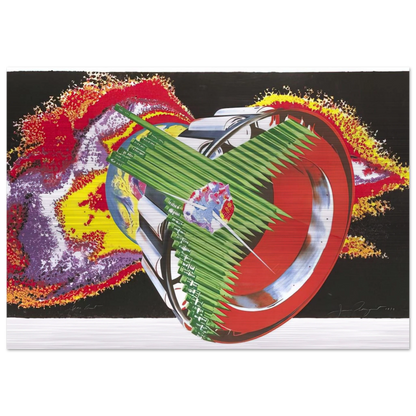 Space Dust - James Rosenquist Brushed Aluminum Print - 70x100 cm / 28x40 inches | James Rosenquist Aluminum Print | James Rosenquist Prints