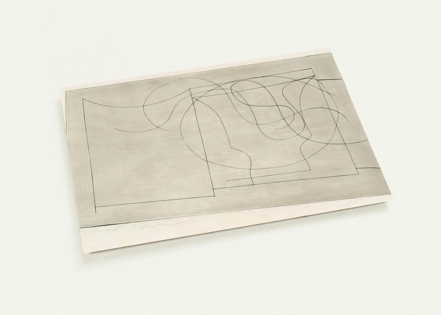 Aegean - 1967 By Ben Nicholson Pack of 10 Post Cards | Ben Nicholson Post Cards | A6 (10.5 x 14.8 cm) - 4.1 x 5.8 inches