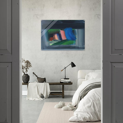 Rain - 1989 - Howard Hodgkin Acrylic Print - 70x100 cm / 28x40″ inches