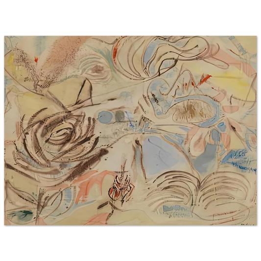Helen Frankenthaler - 10 29 52, 1952- Wall Art - 21x29.7 cm / 8x12" - Fine Art Poster-canvas - -