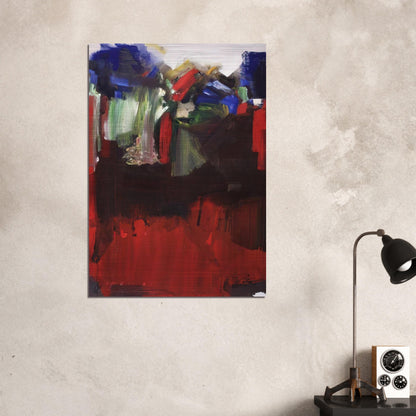 Nulli Secundus - Hans Hofmann Brushed Aluminum Print - 70x100 cm / 28x40 inches | Hans Hofmann Aluminum Print | Hans Hofmann Prints