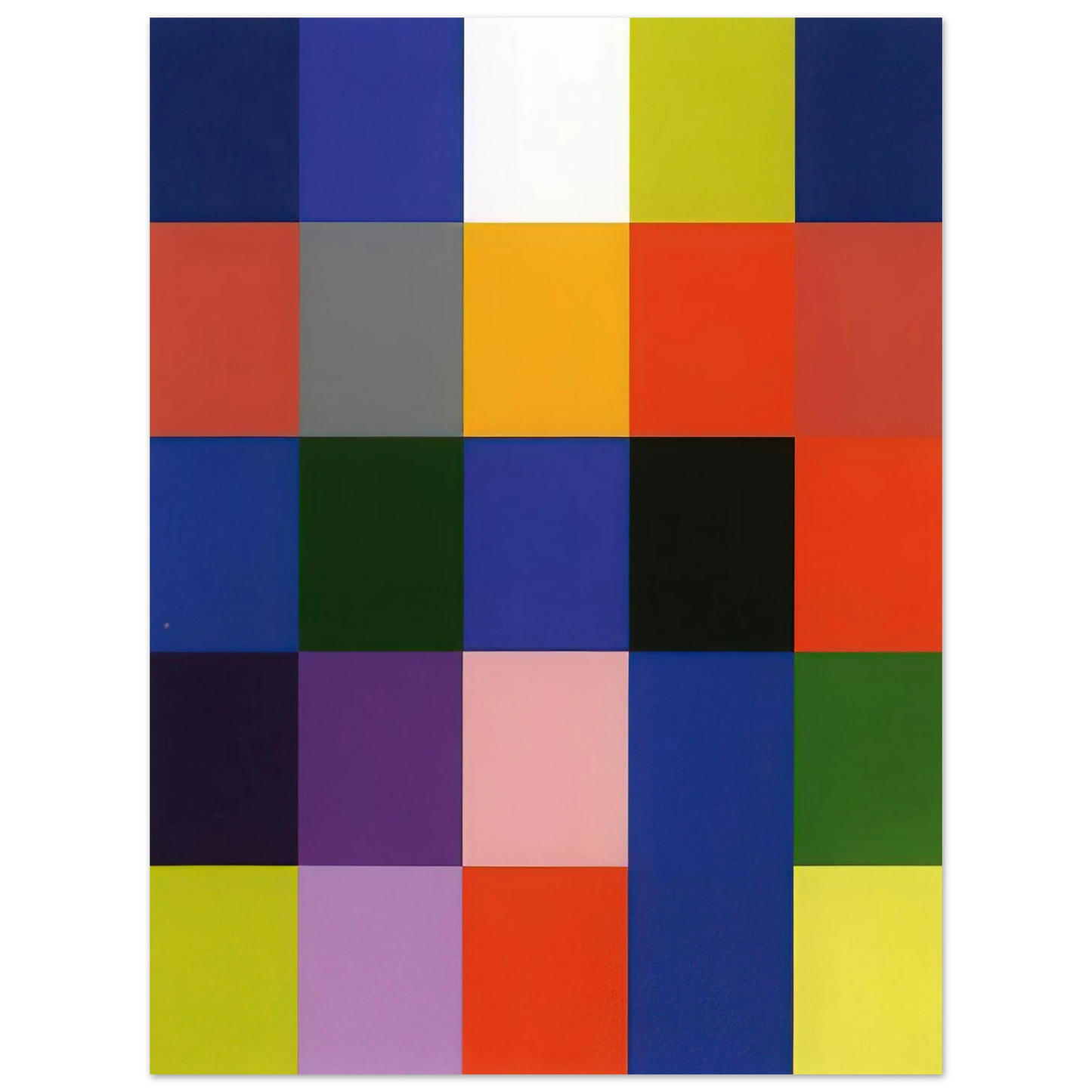 Gerhard Richter - 25 COLOURS 2007  75x100 cm / 30x40inches Fine Art Poster