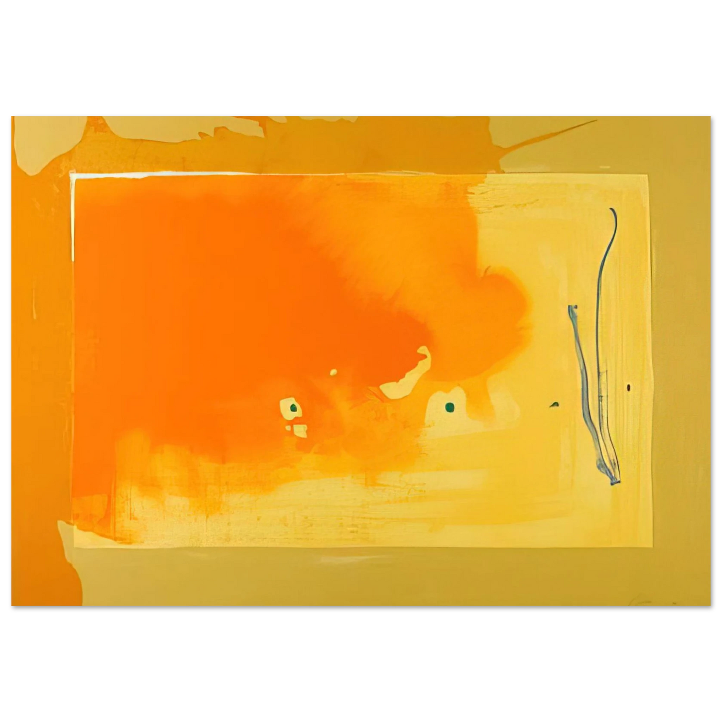 Helen Frankenthaler - Bilbao - 1998 Wall art - 13x18 cm / 5x7 inches - Fine Art Poster-canvas - -