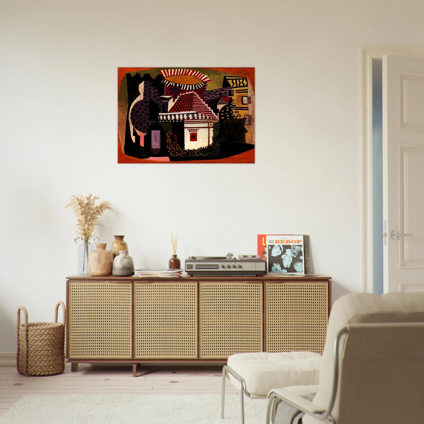 Landscape of Juan-les-Pins - Pablo Picasso Brushed Aluminum Print - 70x100 cm / 28x40 inches | Pablo Picasso Aluminum Print | Pablo Picasso Prints