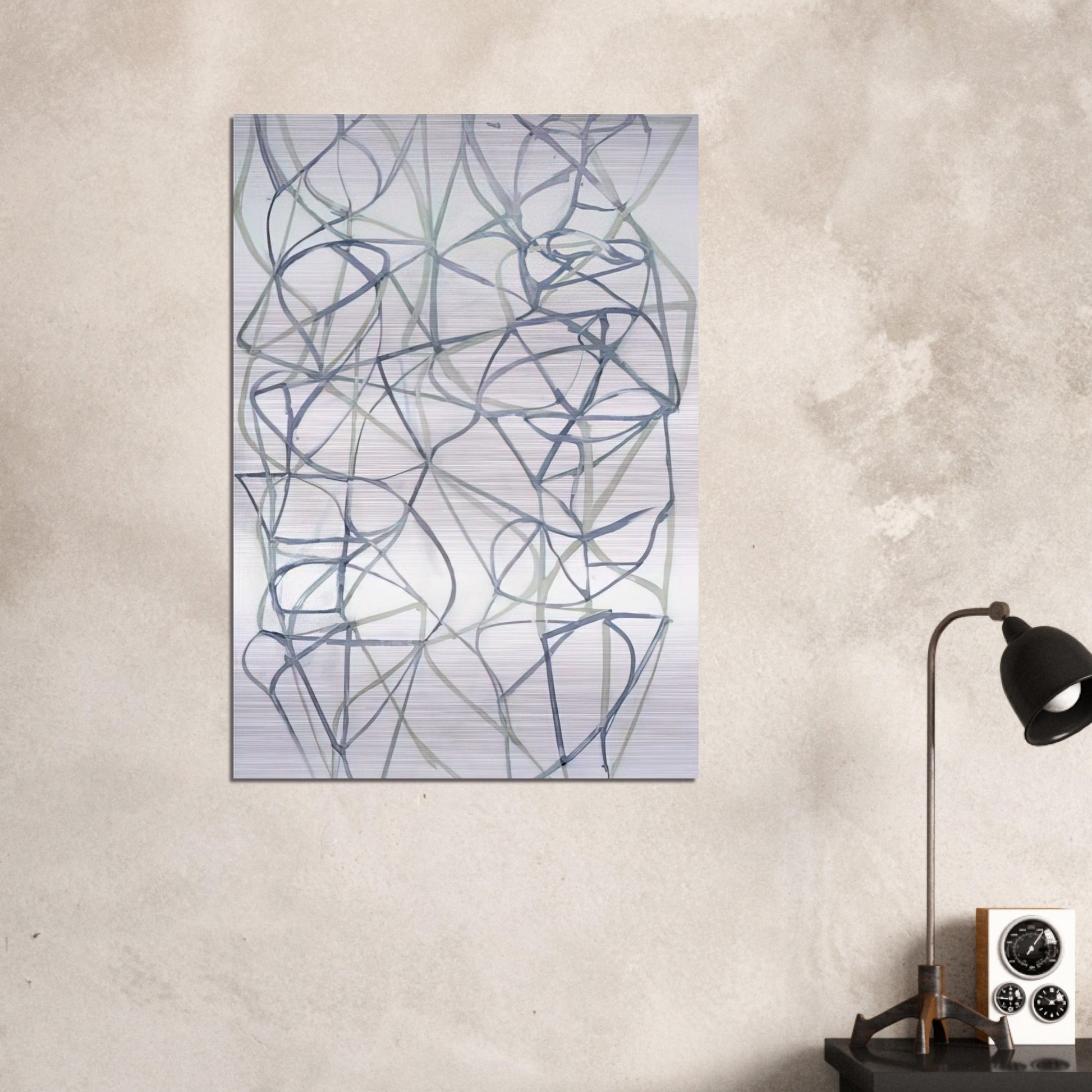 Couplet III - 1989 - Brice Marden Brushed Aluminum Print - 70x100 cm / 28x40 inches | Brice Marden Aluminum Print | Brice Marden Prints