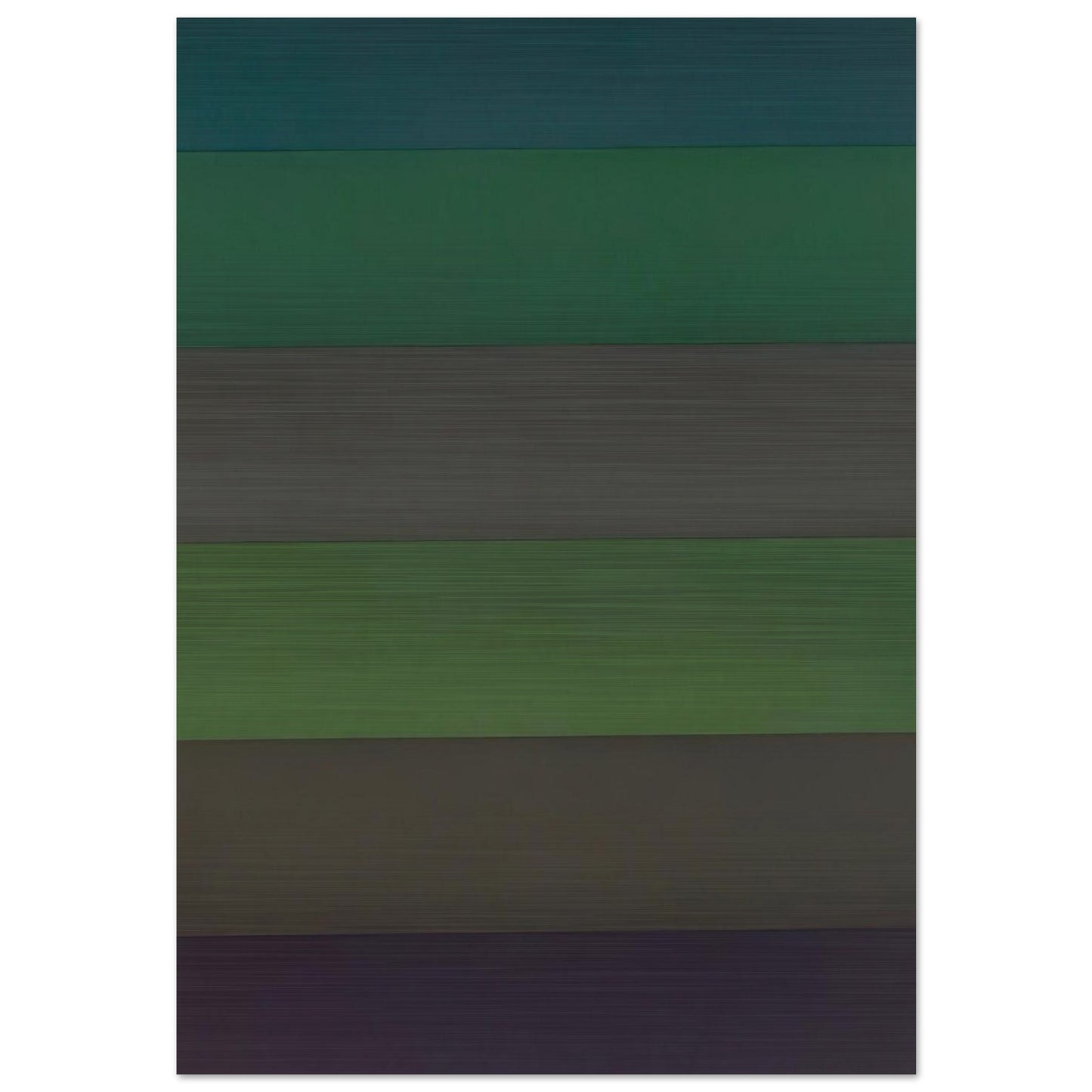 Horizontal Bands with Colors Superimposed - Sol LeWitt Brushed Aluminum Print - 70x100 cm / 28x40 inches | Sol LeWitt Aluminum Print | Sol LeWitt Prints