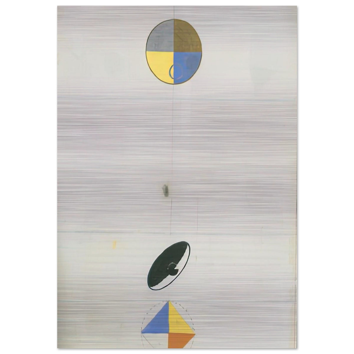 SERIES NO VII NO 3F 1920 - Hilma af Klint Brushed Aluminum Print - 70x100 cm / 28x40 inches | Hilma af Klint Aluminum Print | Hilma af Klint Prints