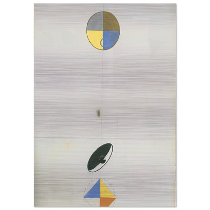 SERIES NO VII NO 3F 1920 - Hilma af Klint Brushed Aluminum Print - 70x100 cm / 28x40 inches | Hilma af Klint Aluminum Print | Hilma af Klint Prints