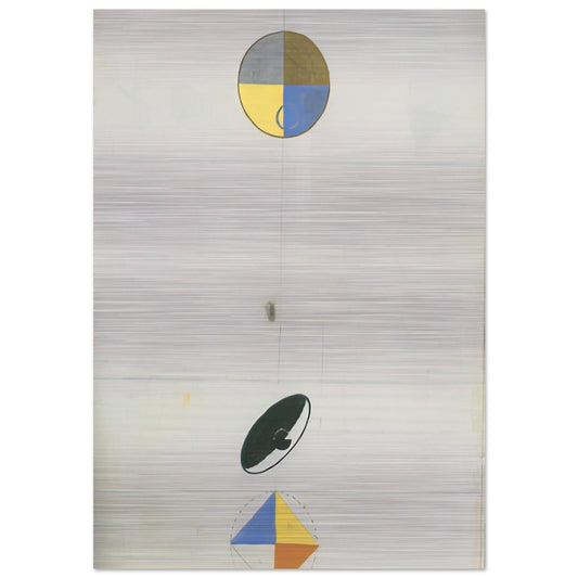 SERIES NO VII NO 3F 1920 - Hilma af Klint Brushed Aluminum Print - 70x100 cm / 28x40 inches | Hilma af Klint Aluminum Print | Hilma af Klint Prints