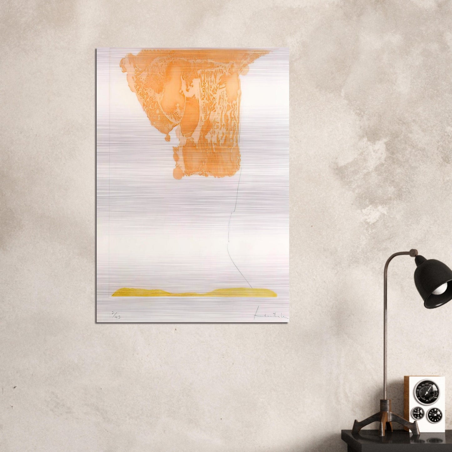 Pranzo Italiano - 1973 - Helen Frankenthaler Brushed Aluminum Print - 70x100 cm / 28x40 inches | Helen Frankenthaler Aluminum Print | Helen Frankenthaler Prints