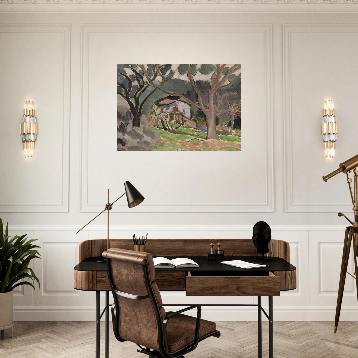 LA MAISONNETTE 1919 - Henri Matisse Brushed Aluminum Print - 70x100 cm / 28x40 inches | Henri Matisse Aluminum Print | Henri Matisse Prints