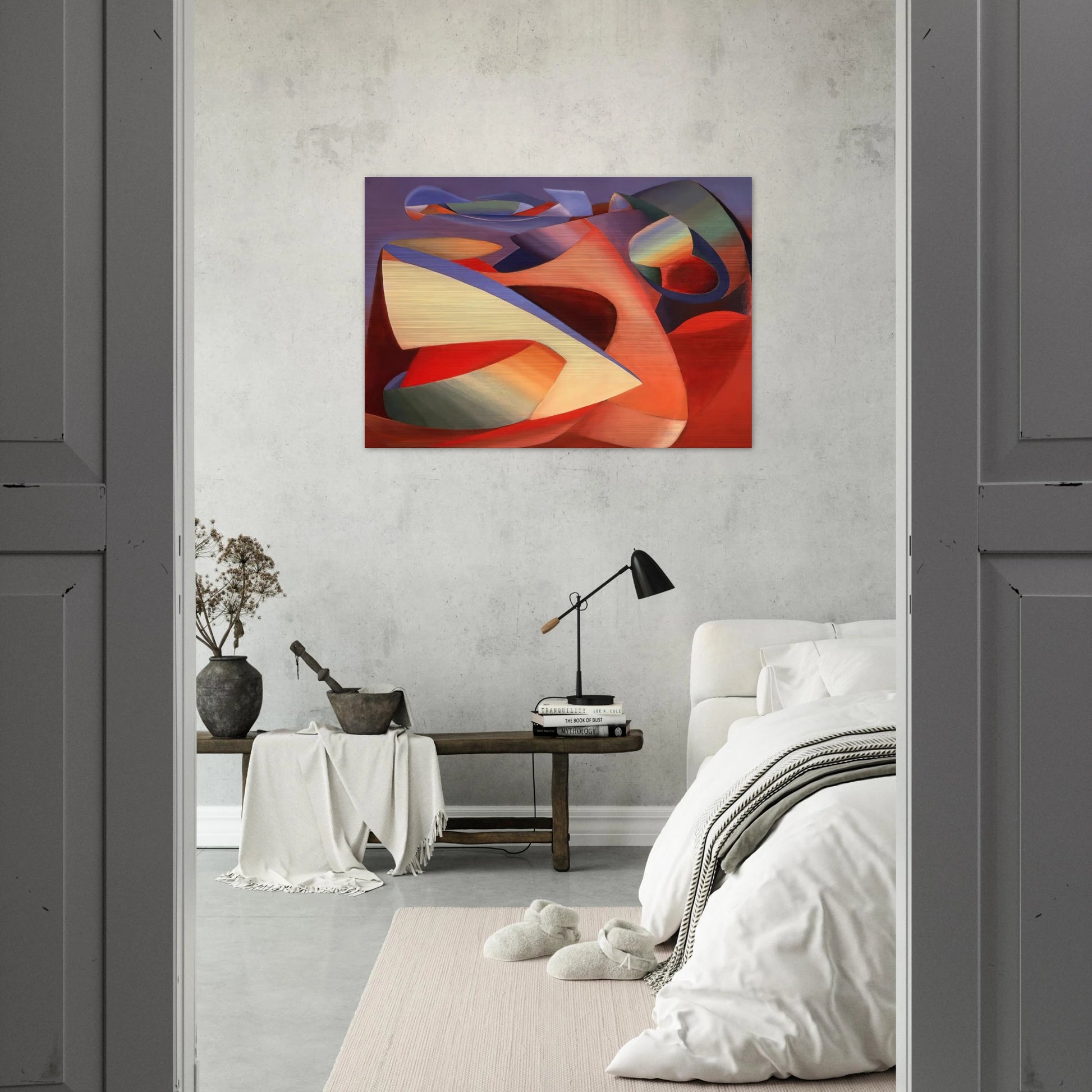 Lutte as Ciel - 1937 - John Ferren Brushed Aluminum Print - 70x100 cm / 28x40 inches | John Ferren Aluminum Print | John Ferren Prints
