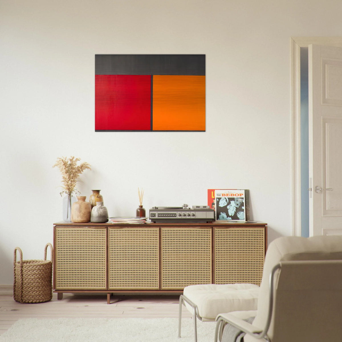 15.10.67 - 1967 - John Hoyland Brushed Aluminum Print - 70x100 cm / 28x40 inches | John Hoyland Aluminum Print | John Hoyland Prints