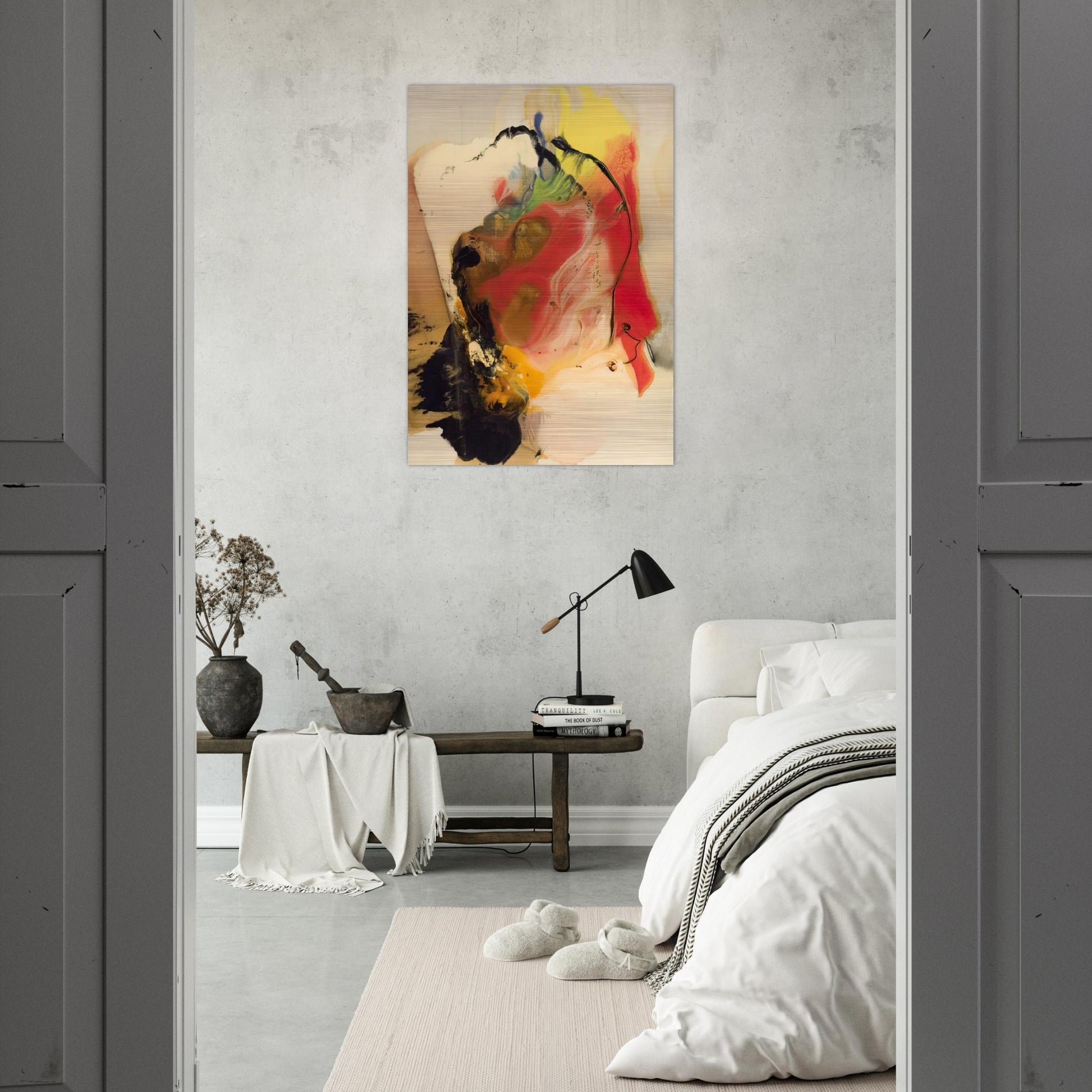 Pompey's Head - 1958 - Paul Jenkins Brushed Aluminum Print - 70x100 cm / 28x40 inches | Paul Jenkins Aluminum Print | Paul Jenkins Prints