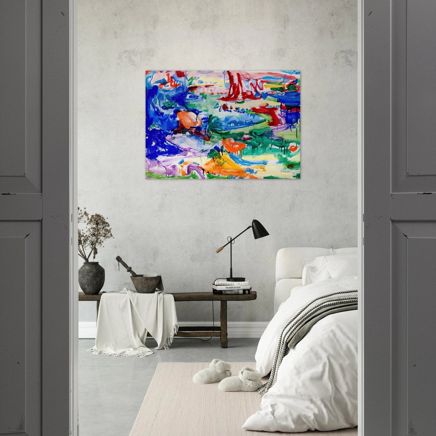 Landscape - Hans Hofmann Brushed Aluminum Print - 70x100 cm / 28x40 inches | Hans Hofmann Aluminum Print | Hans Hofmann Prints