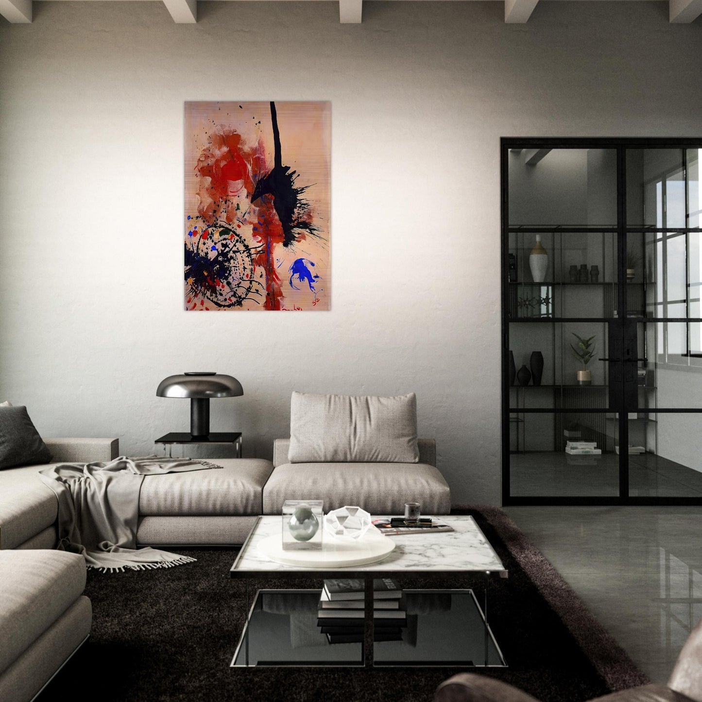 The Prey - Hans Hofmann Brushed Aluminum Print - 70x100 cm / 28x40 inches | Hans Hofmann Aluminum Print | Hans Hofmann Prints