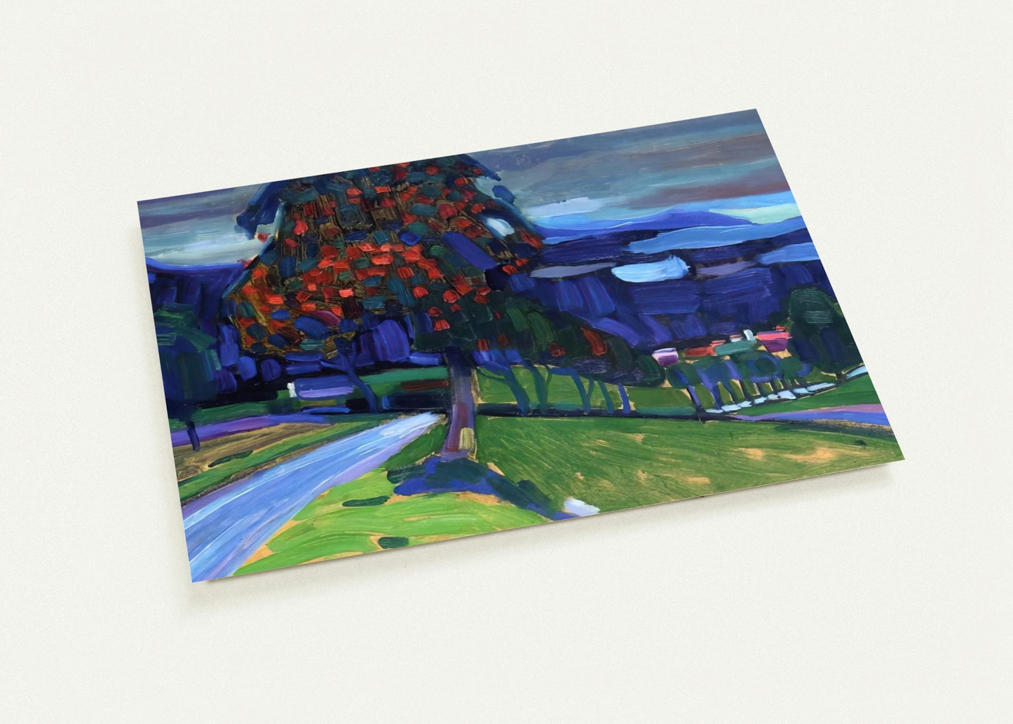 AUTUMN IN MURNAU 1908 By Wassily Kandinsky Pack of 10 Post Cards | Wassily Kandinsky Post Cards | A6 (10.5 x 14.8 cm) - 4.1 x 5.8 inches