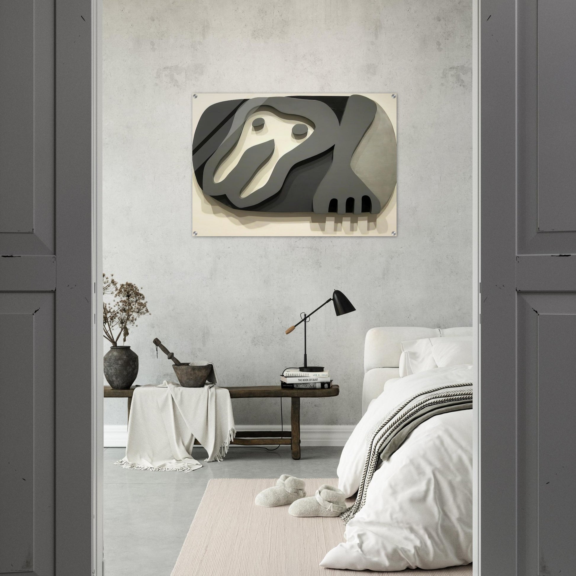 Shirt Front and Fork - Jean Arp Acrylic Print - 70x100 cm / 28x40″ inches