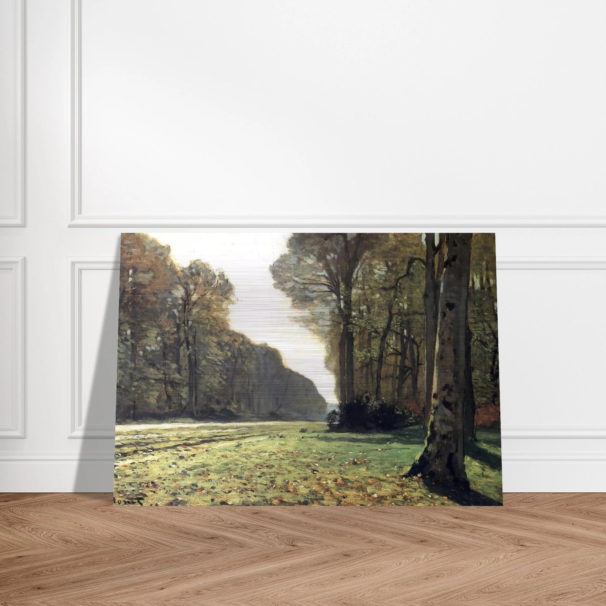 The Pave de Chailly in the Forest - claude monet Brushed Aluminum Print - 70x100 cm / 28x40 inches | claude monet Aluminum Print | claude monet Prints