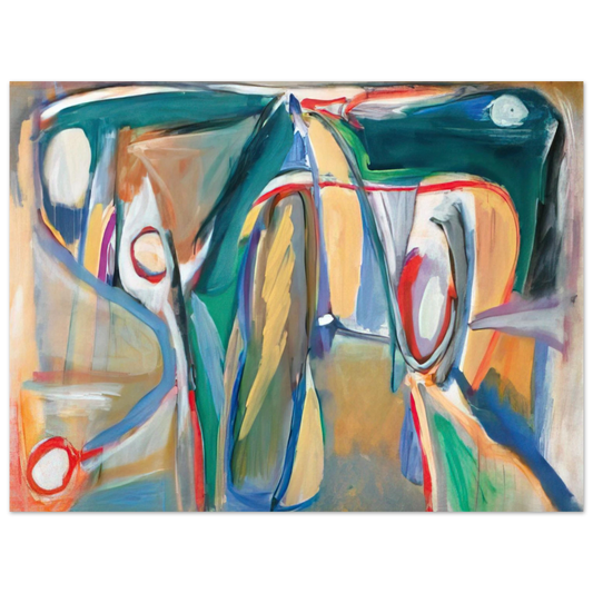 Bram van Velde - Sans titre Paris, rue GÃƒÂ®t-le-Coeur - 1962  75x100 cm / 30x40inches Fine Art Poster