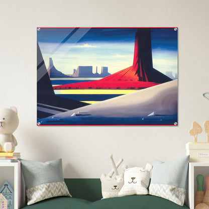Monument Valley - Eyvind Earle Acrylic Print - 70x100 cm / 28x40″ inches