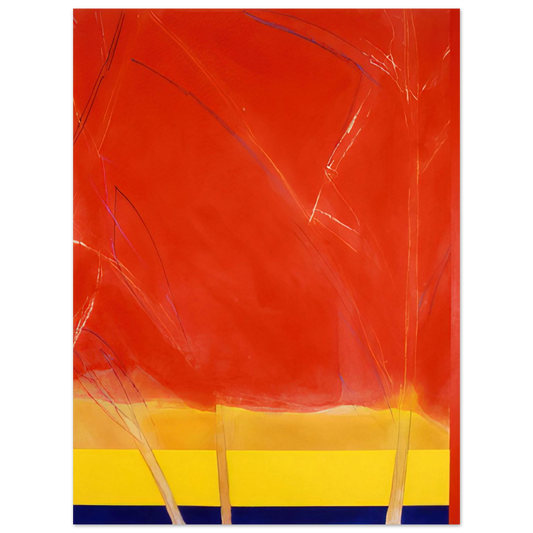 Ronnie Landfield - Vivid Spring - 1988  75x100 cm / 30x40inches Fine Art Poster