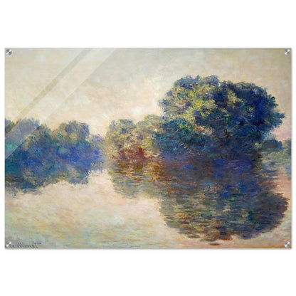 The Seine near Giverny - claude monet Acrylic Print - 70x100 cm / 28x40″ inches | claude monet Wall Art | claude monet Prints