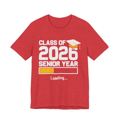 T-shirt de l'année de terminale 2026, T-shirt de graduation, Cadeau de graduation unisexe, Vêtements pour lycéens en terminale, T-shirt pour étudiants en route vers le collège