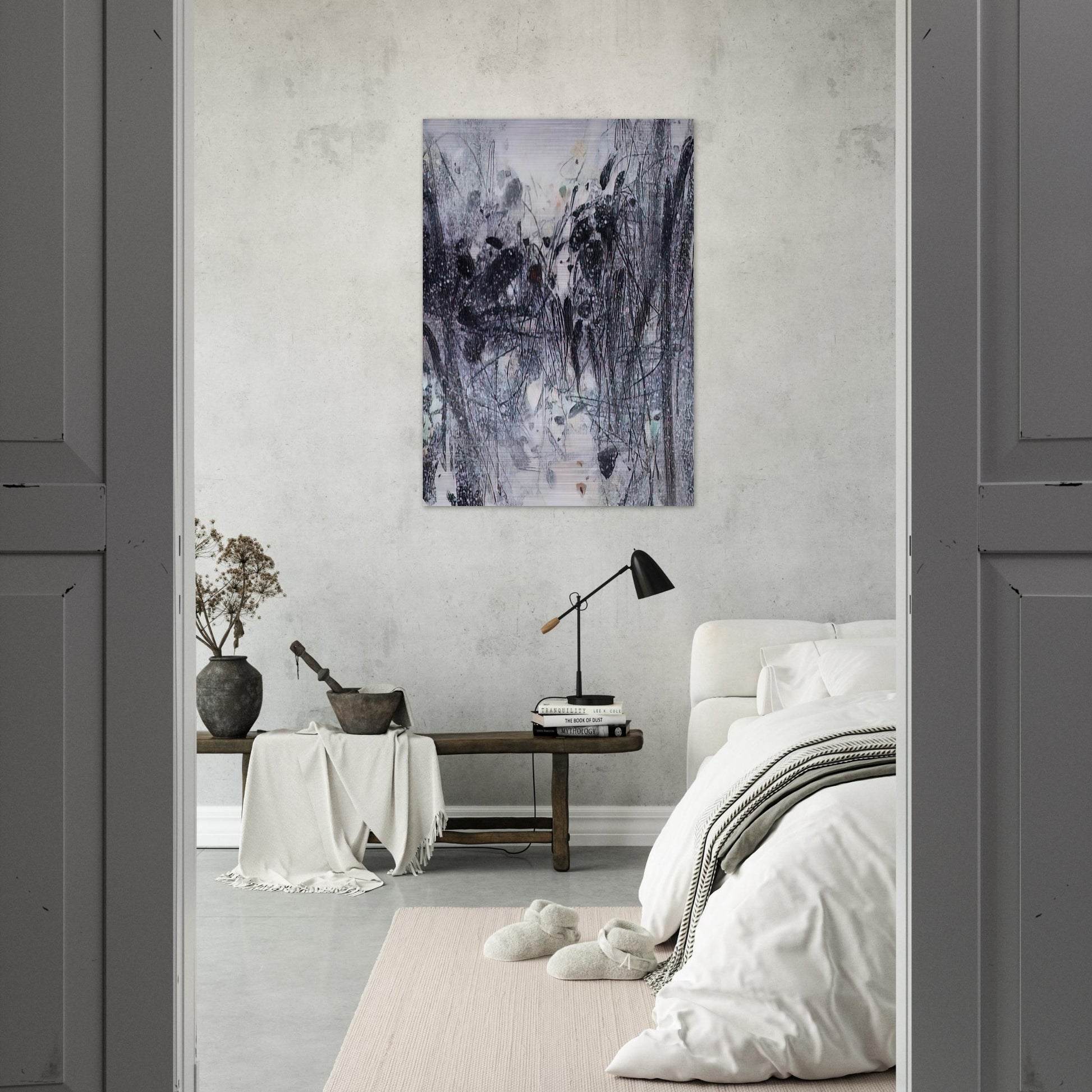 EVOCATION BLEUE 1989 - Chu teh Chun Brushed Aluminum Print - 70x100 cm / 28x40 inches | Chu teh Chun Aluminum Print | Chu teh Chun Prints