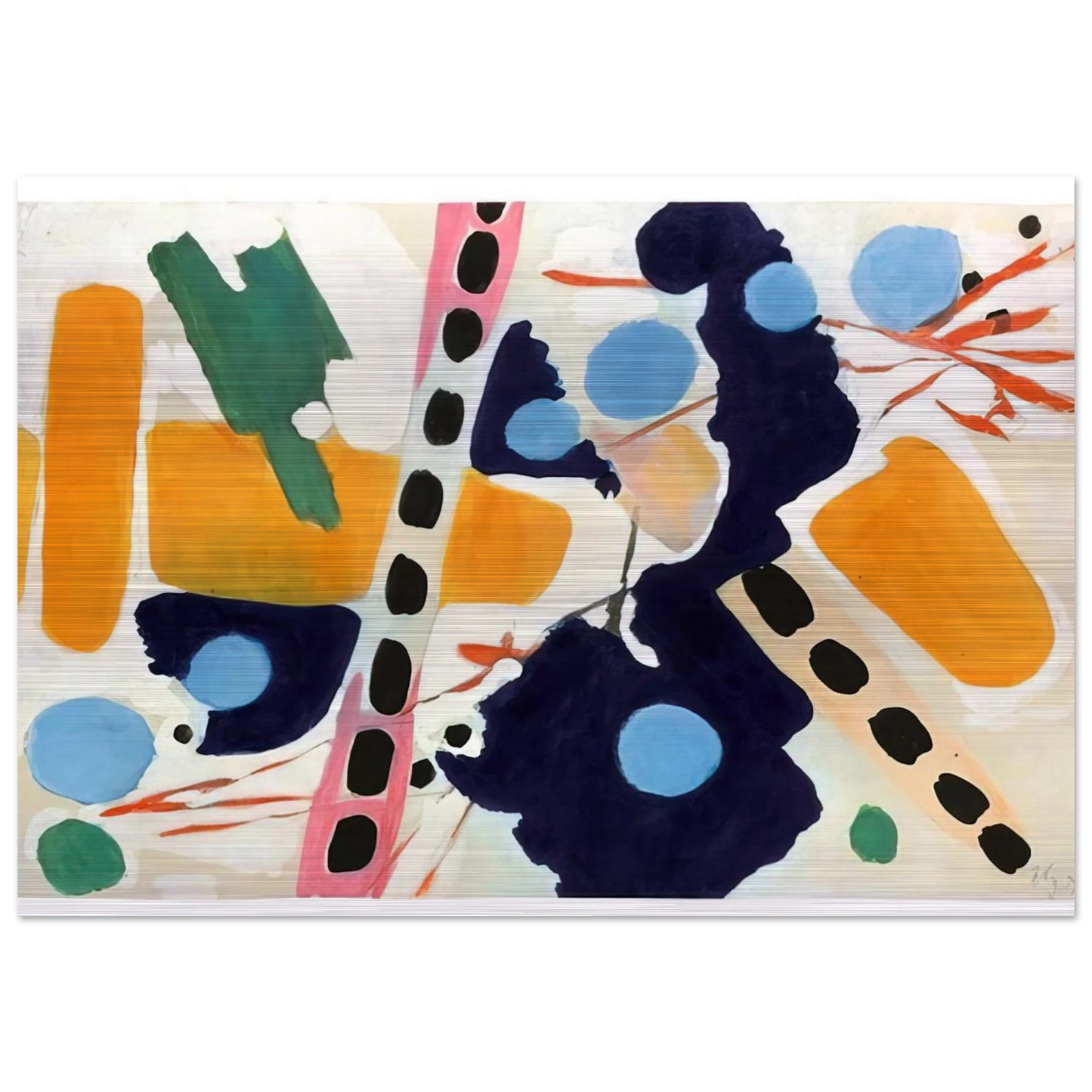 Untitled - 1954 - Ernst Wilhelm Nay Brushed Aluminum Print - 70x100 cm / 28x40 inches | Ernst Wilhelm Nay Aluminum Print | Ernst Wilhelm Nay Prints