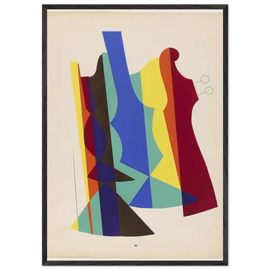 ORCHESTRA FROM THE PORTFOLIO REVOLVING DOORS 1926 - Man Ray 70x100 cm / 28x40 inches Framed Art Print – Black Wooden Frame