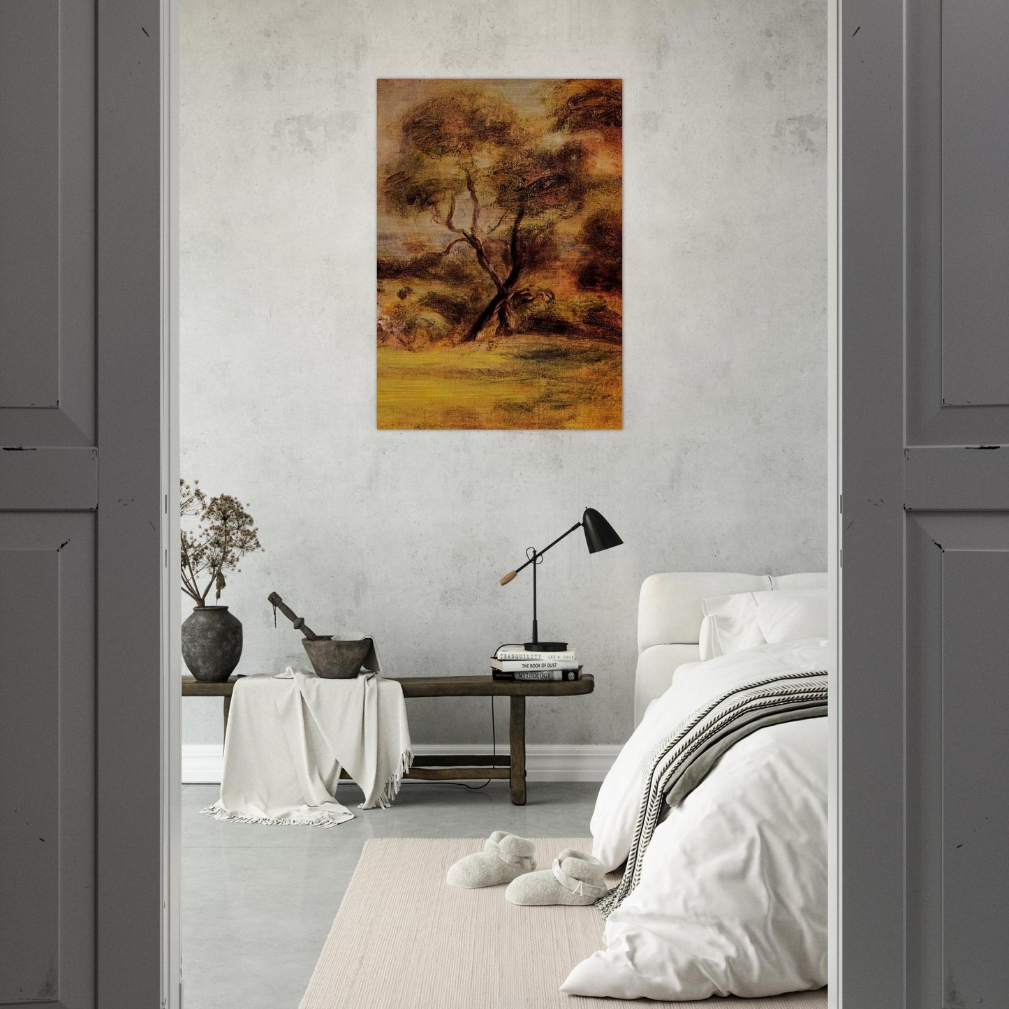 A Walk by the Sea - Pierre-Auguste Renoir Brushed Aluminum Print - 70x100 cm / 28x40 inches | Pierre-Auguste Renoir Aluminum Print | Pierre-Auguste Renoir Prints