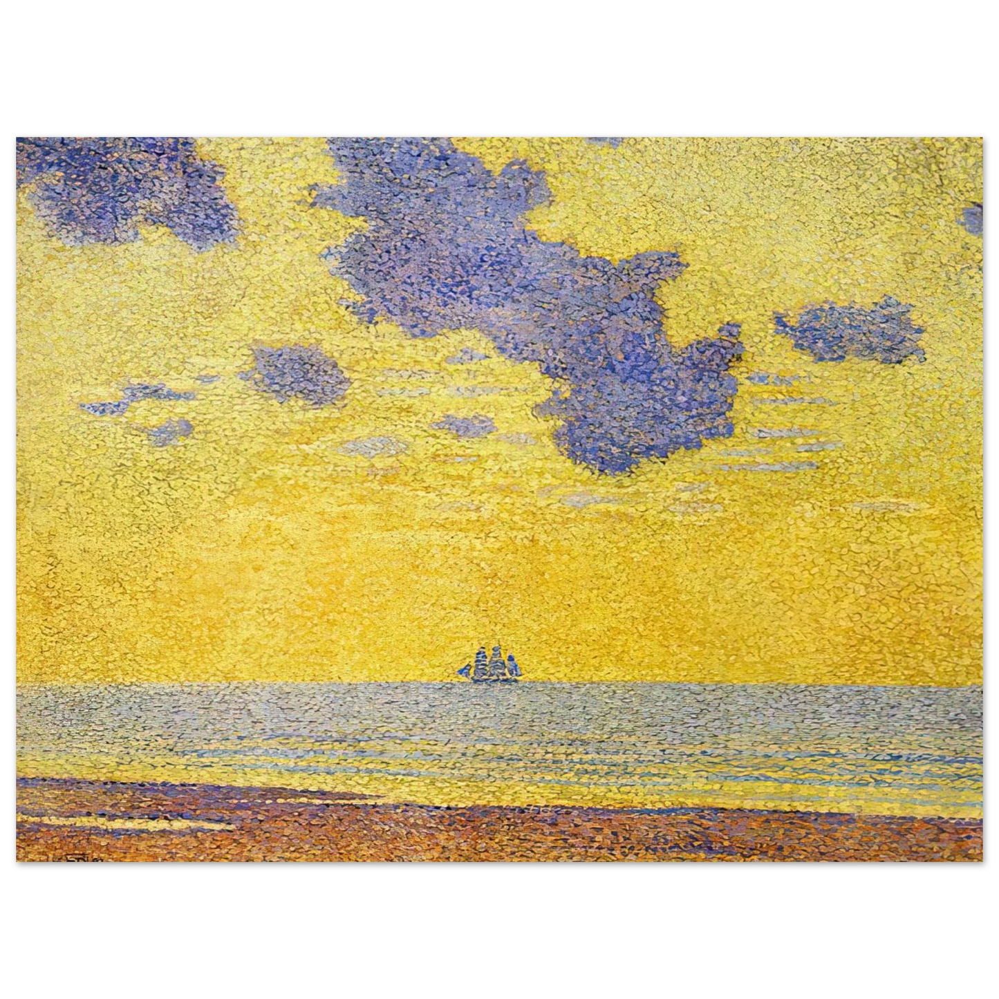 Theo van Rysselberghe - BIG CLOUDS 1893  75x100 cm / 30x40inches Fine Art Poster
