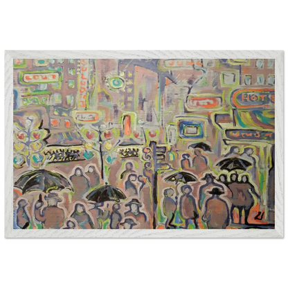 Walter Inglis Anderson - Walter Anderson Wall art - 28x43  cm / XL (11x17 inches) - Premium Wooden Framed Poster With Fine Art Paper - Black frame
