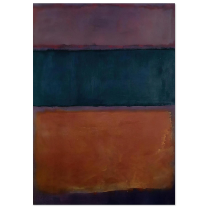 Mark Rothko - Untitled - 1963 Wall Art - 60x80 cm / 24x32 inches - Premium Wooden Framed Poster With Fine Art Paper-canvas - Black frame
