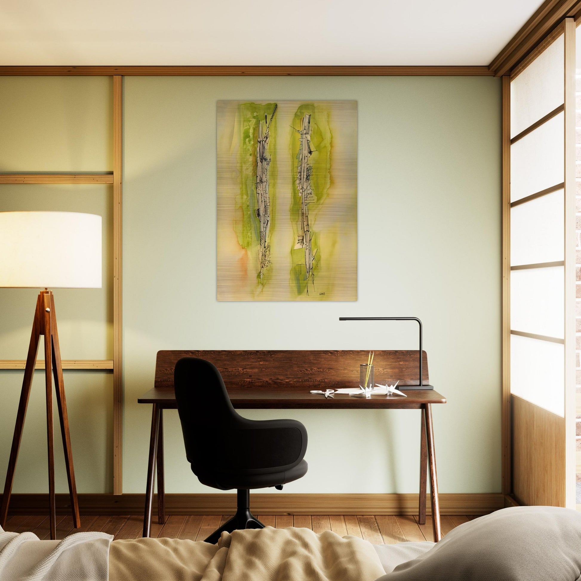 Untitled - 1940 - Wols Brushed Aluminum Print - 70x100 cm / 28x40 inches | Wols Aluminum Print | Wols Prints