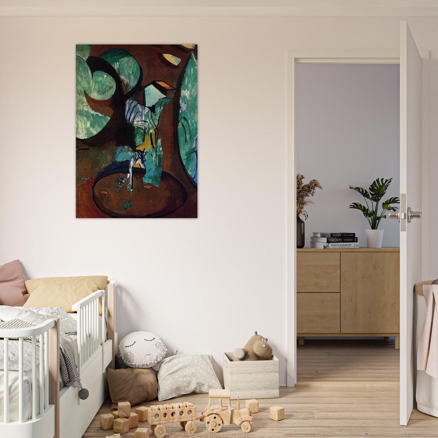 GARDEN AT ISSY - Henri Matisse Brushed Aluminum Print - 70x100 cm / 28x40 inches | Henri Matisse Aluminum Print | Henri Matisse Prints