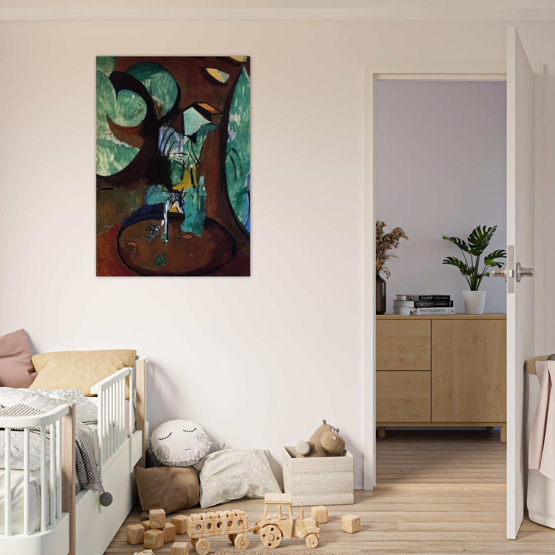 GARDEN AT ISSY - Henri Matisse Brushed Aluminum Print - 70x100 cm / 28x40 inches | Henri Matisse Aluminum Print | Henri Matisse Prints